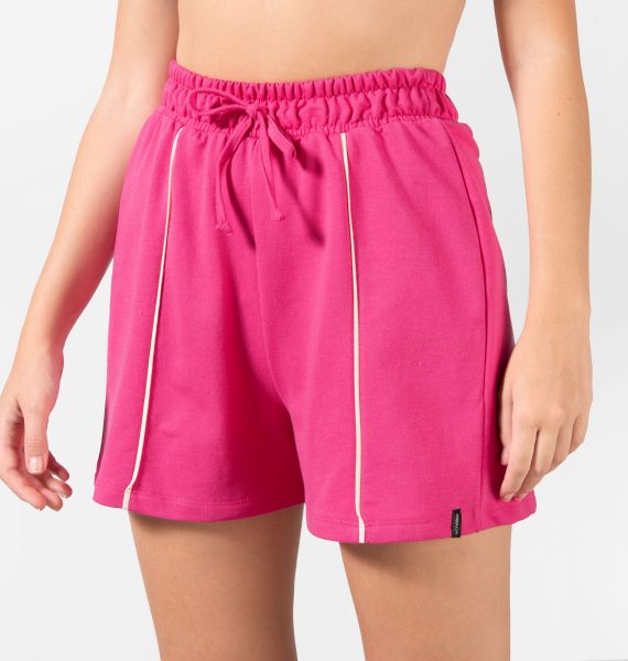 Short Com Friso Em Moletinho