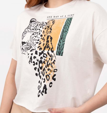 T-Shirt Estampa One Day Onça